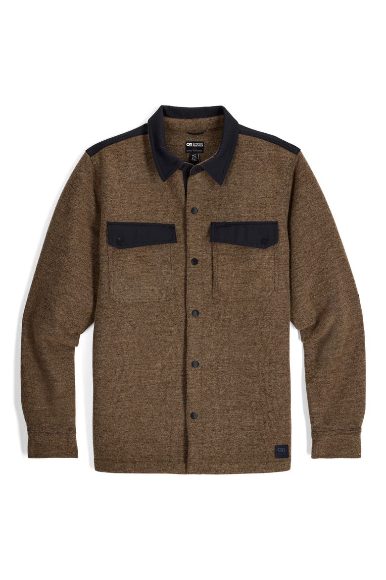 Ranger Shirt Jacket, Alternate, color, COYOTE HEATHER