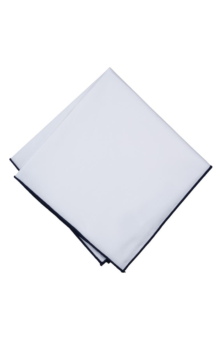 Original Penguin Solid Pocket Square with Contrast Trim, Main, color,
