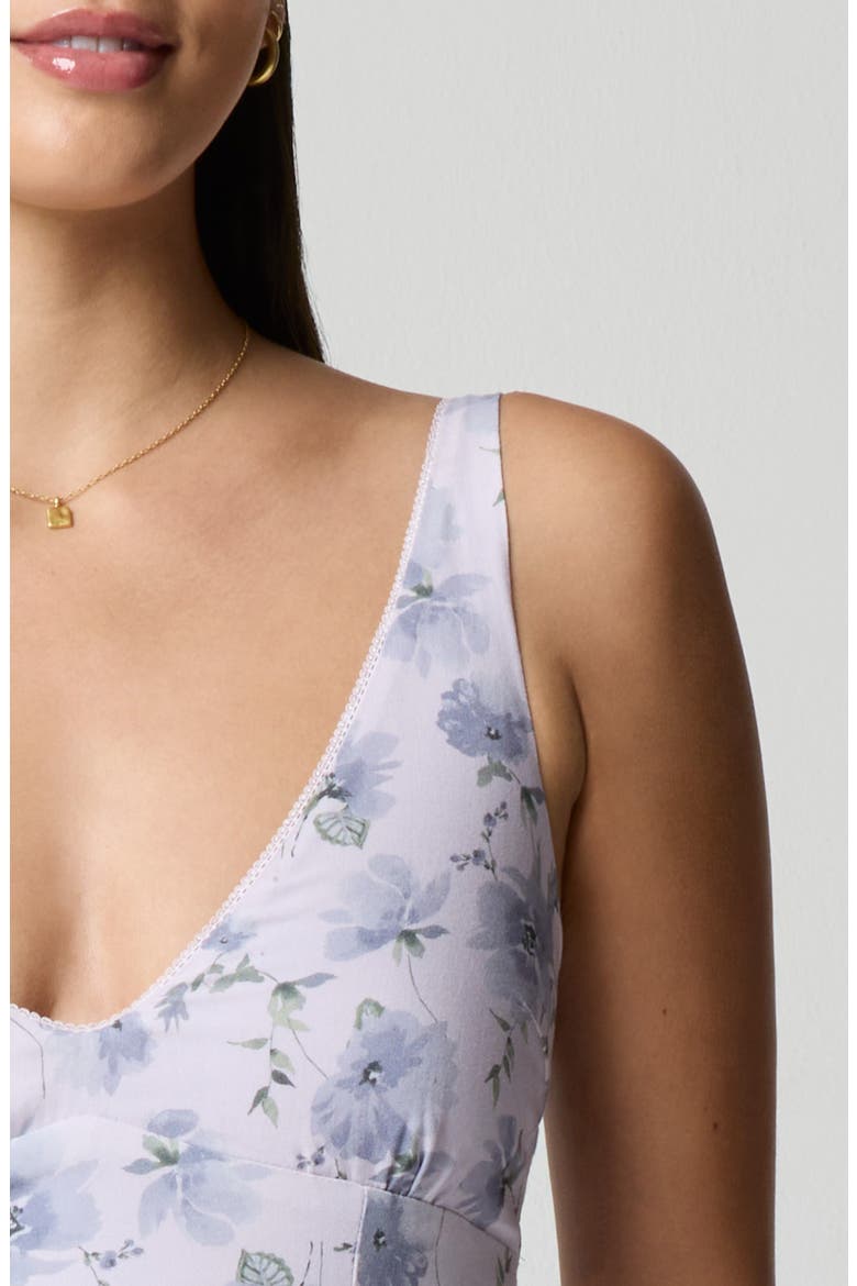 Floral Print Sleeveless Minidress, Alternate, color, FLRL WATERCLR