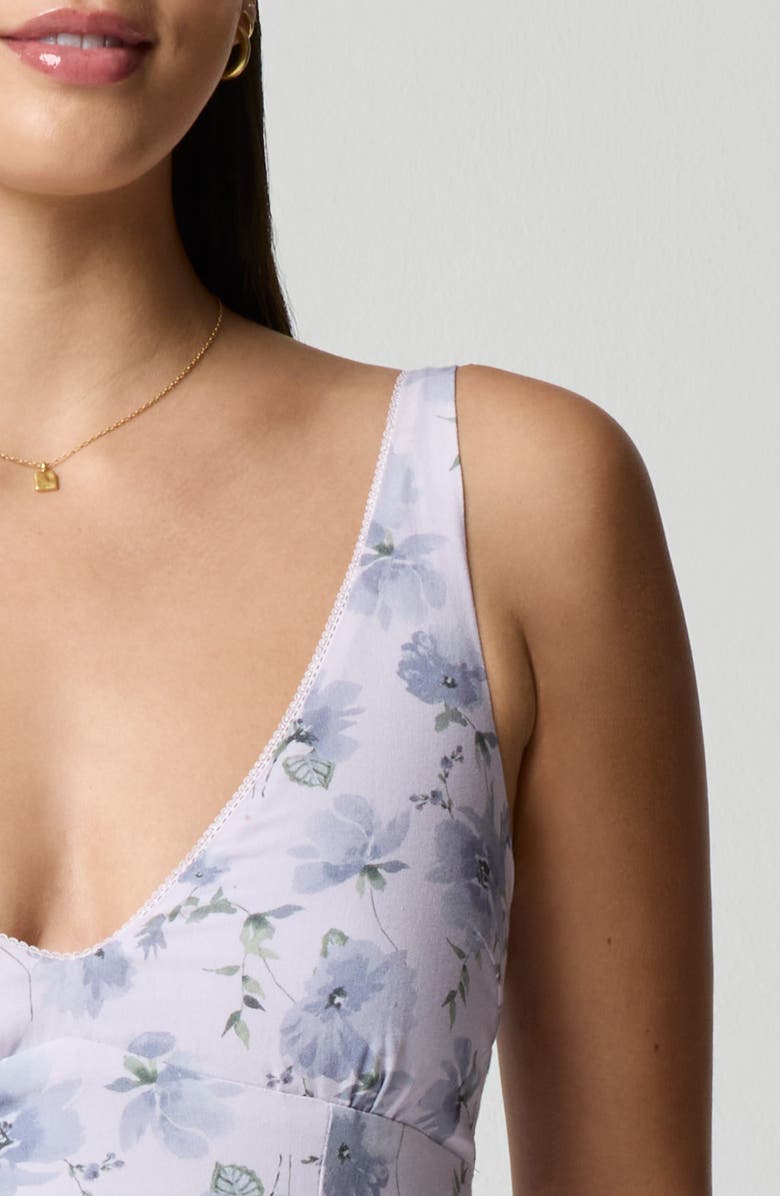 Florence by Mills Floral Print Sleeveless Minidress, Alternate, color, Flrl Waterclr