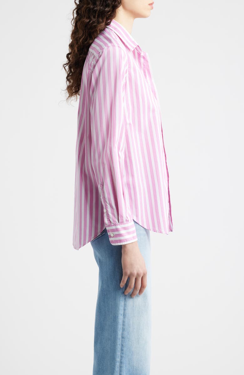 Frank & Eileen Eileen Relaxed Button-Up Shirt, Alternate, color, Stripe White/Pink