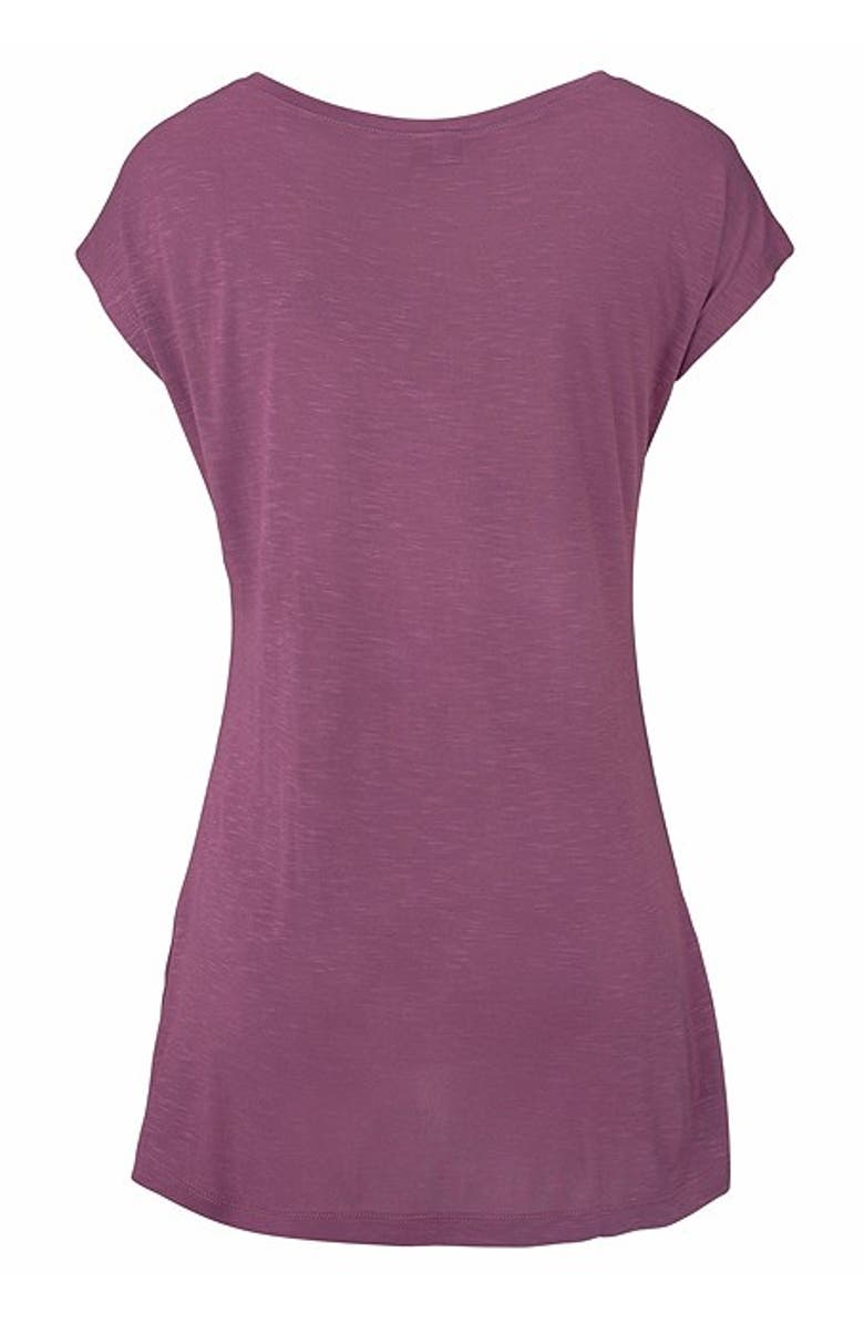 LASCANA Women's Mosaic Boho Print Top, Alternate, color, Berry