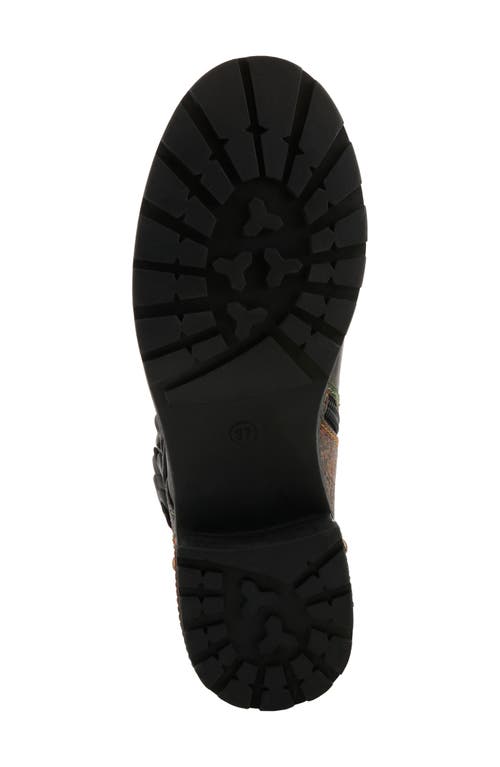 L'artiste By Spring Step Martinela Combat Boot In Multi
