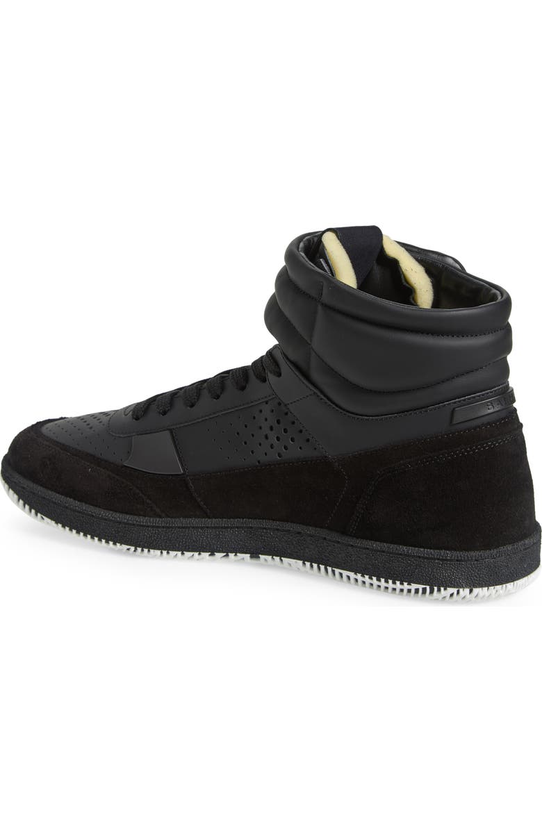 Balmain Swan Mid Top Sneaker, Alternate, color,