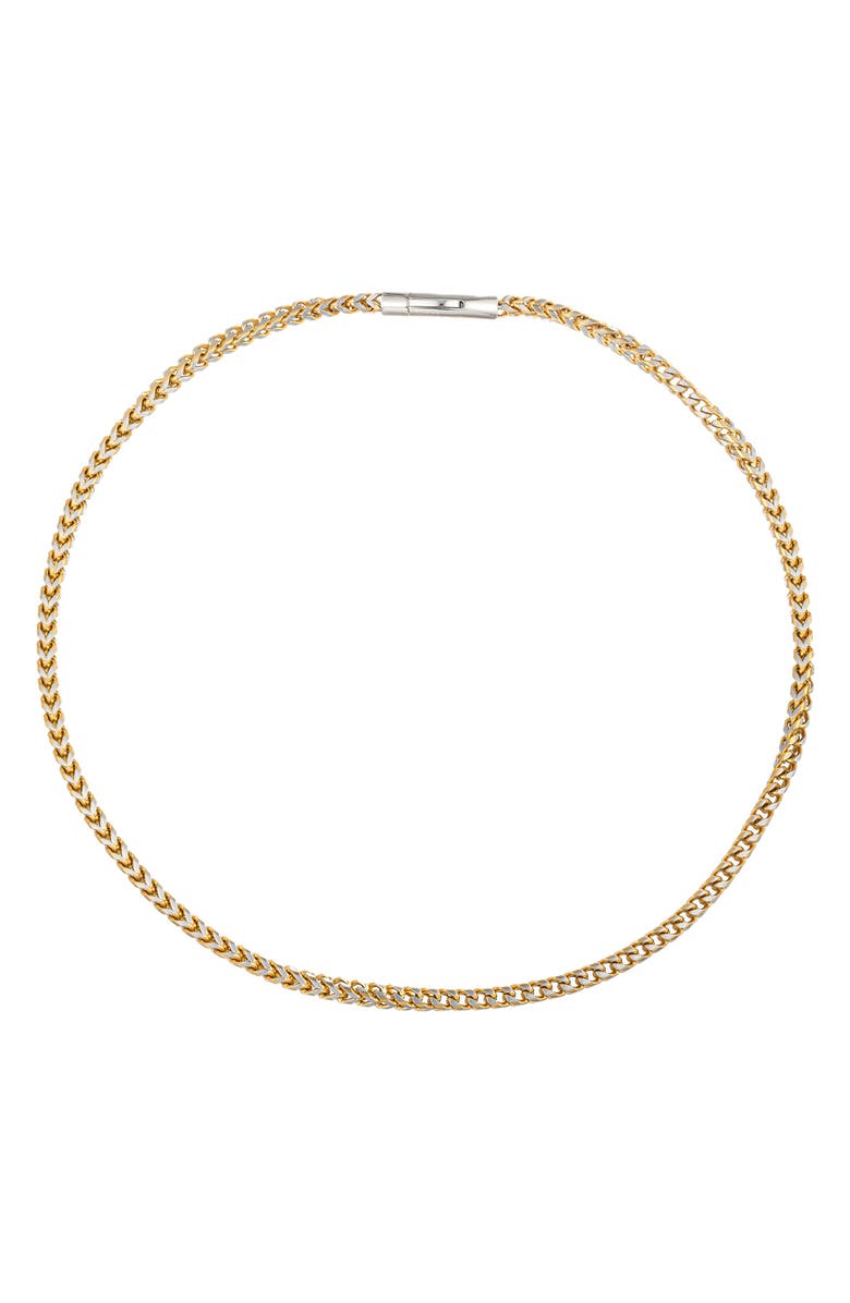 EYE CANDY LOS ANGELES Men's Morris Two-Tone Chain Link Necklace, Main, color, Gold