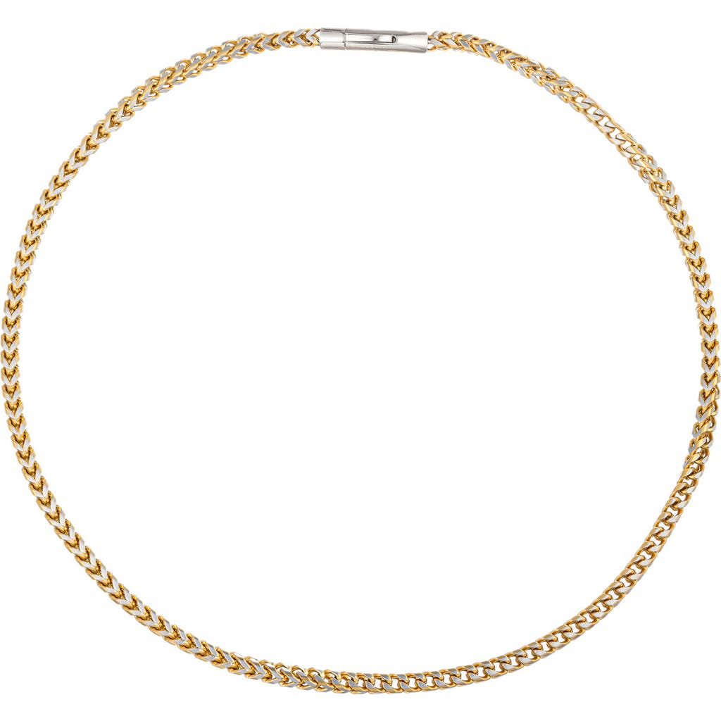 Eye Candy Los Angeles Morris Two-tone Chain Link Necklace In Gold