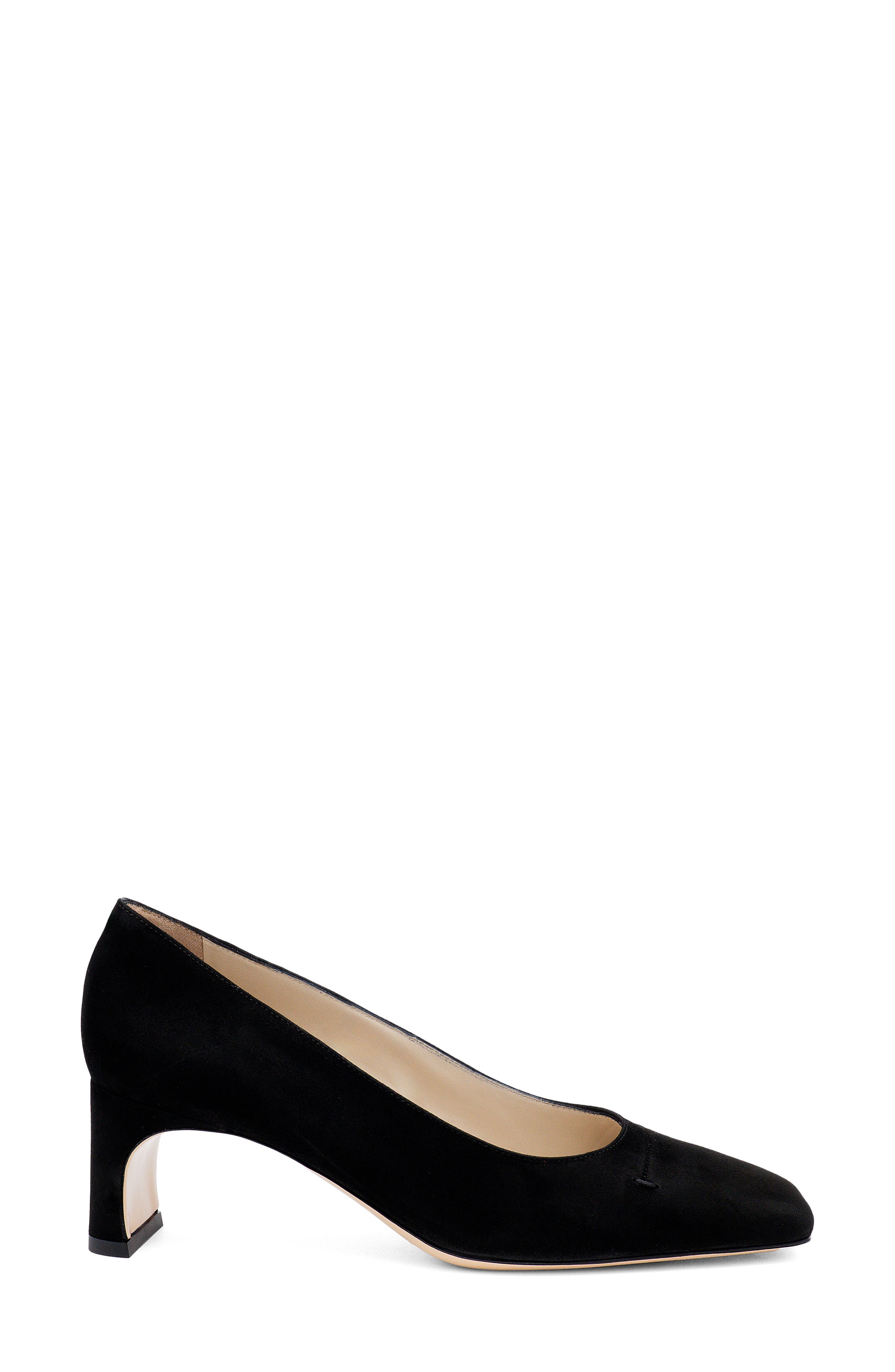 Serapide Cap Toe Pump, Alternate, color, BLACK SUEDE