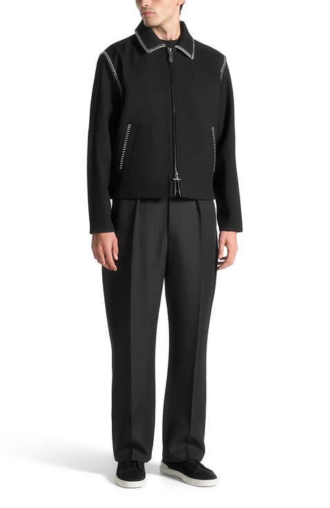 Alex Whipstitch Twill Boxy Jacket
