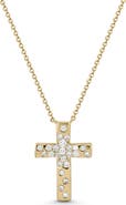 Bony Levy Kiera 18k Gold Diamond Cross Pendant Necklace
