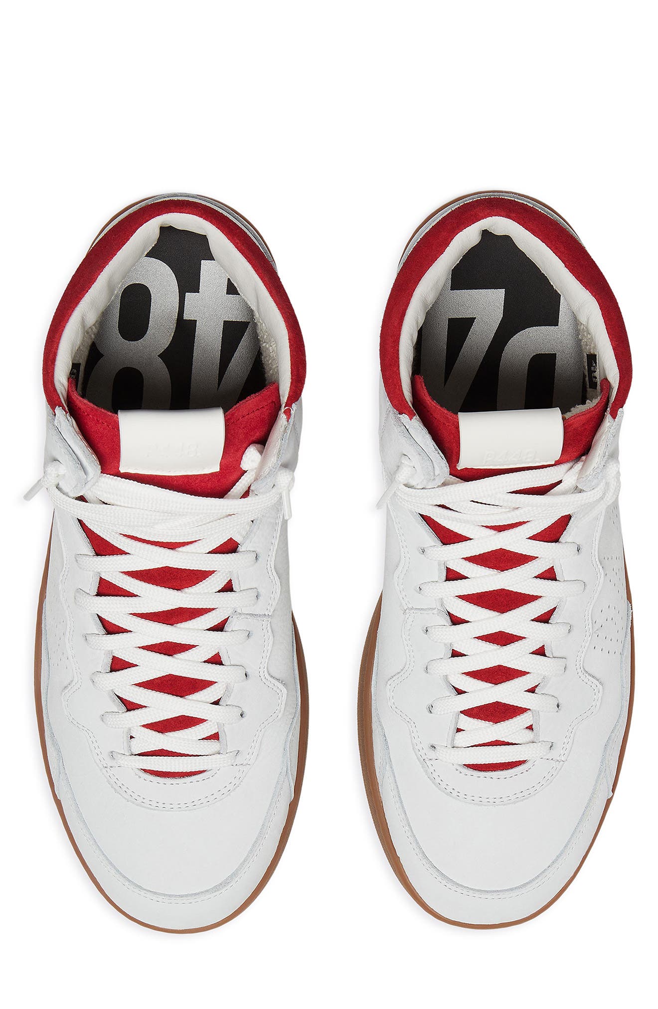 Vert High Top Sneaker, Alternate, color, WHI-RED
