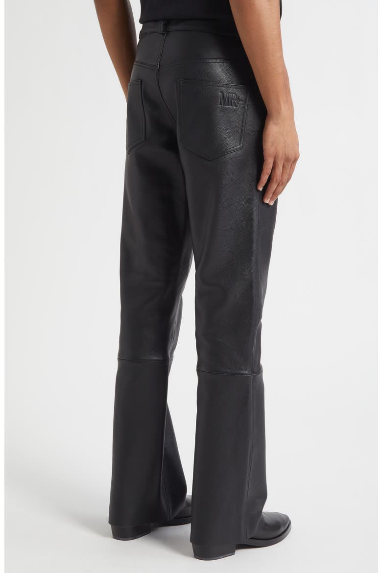 Mr Leather Flare Leg Pants, Alternate, color, BLACK