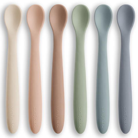 Silicone Baby Spoons Set, 6 Pack