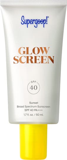 3.4 oz SUPERGOOP GLOW SCREEN BODY SPF 40 store 100ML