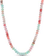 Sheryl Lowe Multi Color Light Opal Knotted Necklace