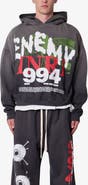 mnml Enemy Oversize Cotton Pullover Hoodie