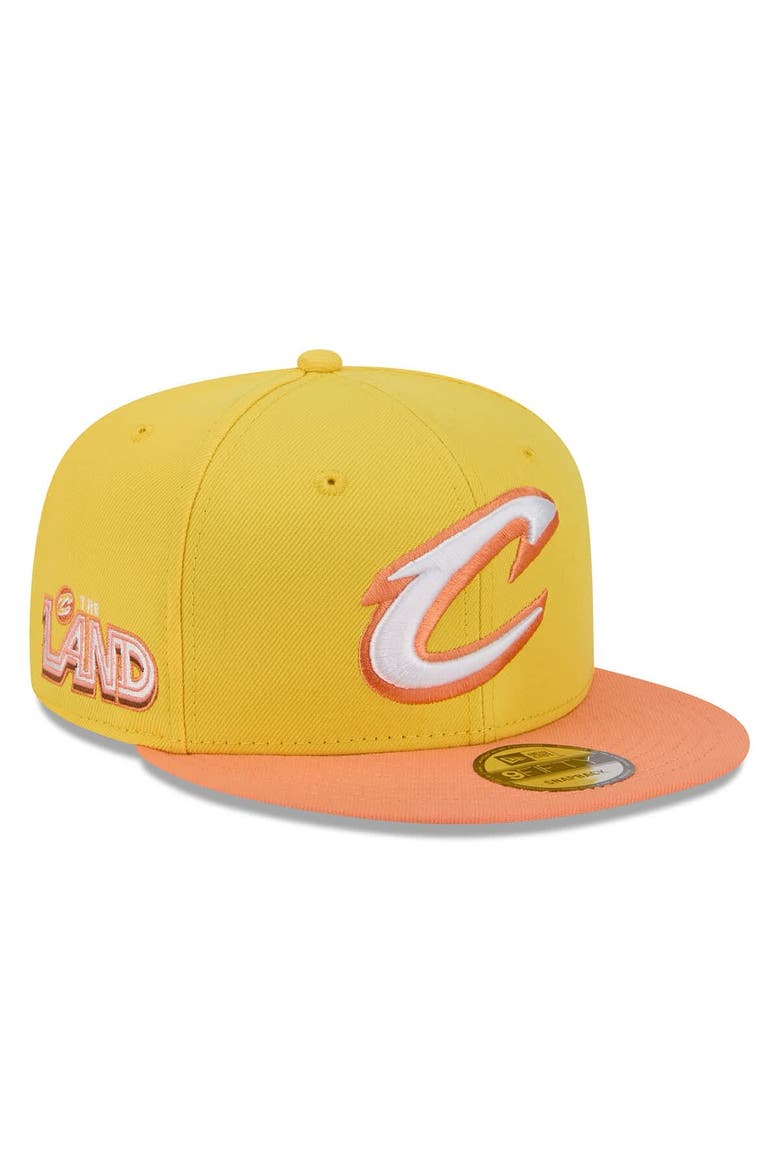 Men's New Era Gold Cleveland Cavaliers 2025/26 City Edition Alternate 9FIFTY Snapback Hat, Main, color, Gold