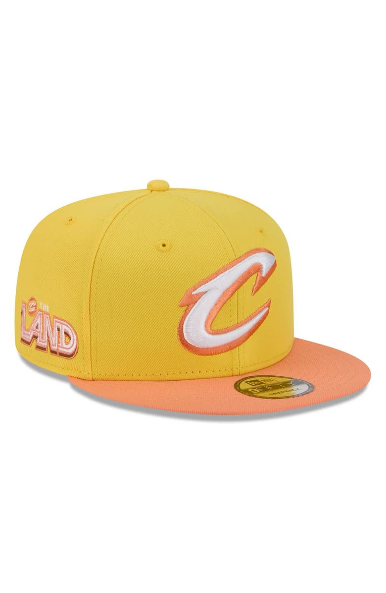 New Era Men's New Era Gold Cleveland Cavaliers 2025/26 City Edition Alternate 9FIFTY Snapback Hat, Main, color, Gold