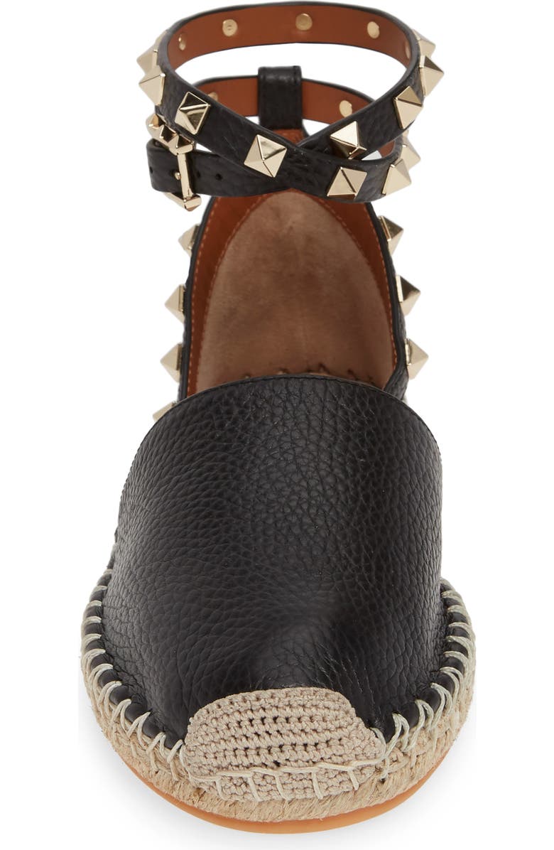 Valentino Garavani Rockstud Espadrille Flat, Alternate, color,