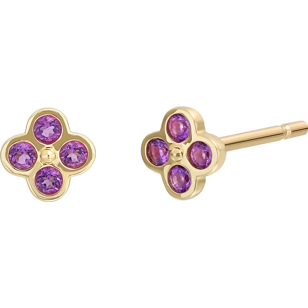 Bony Levy 14K Gold Amethyst Stud Earrings in 0.1 14Ky  product