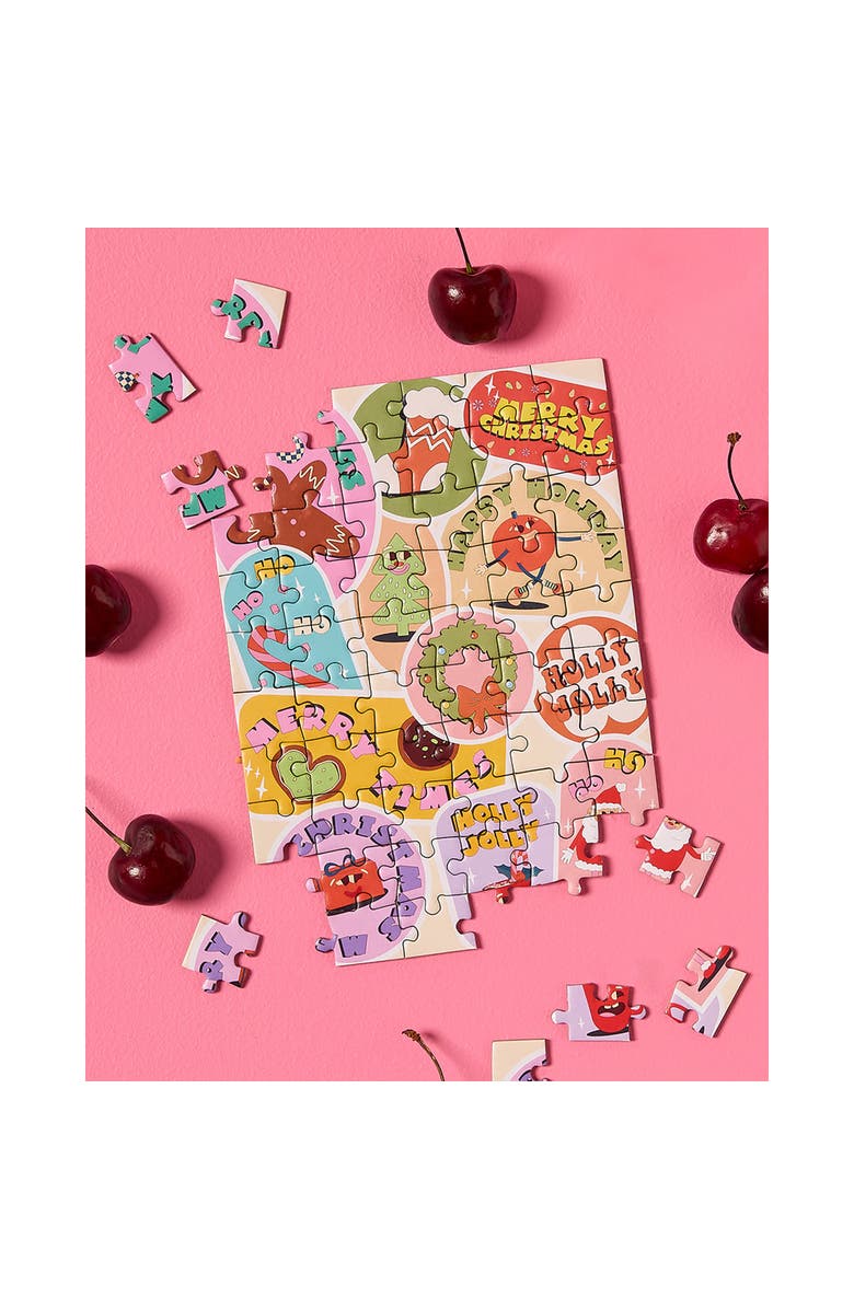 Journey of Something Happy Holiday Greeting Card Jigsaw Puzzle, 6.9 x 5 Inches, Alternate, color, Multicolored