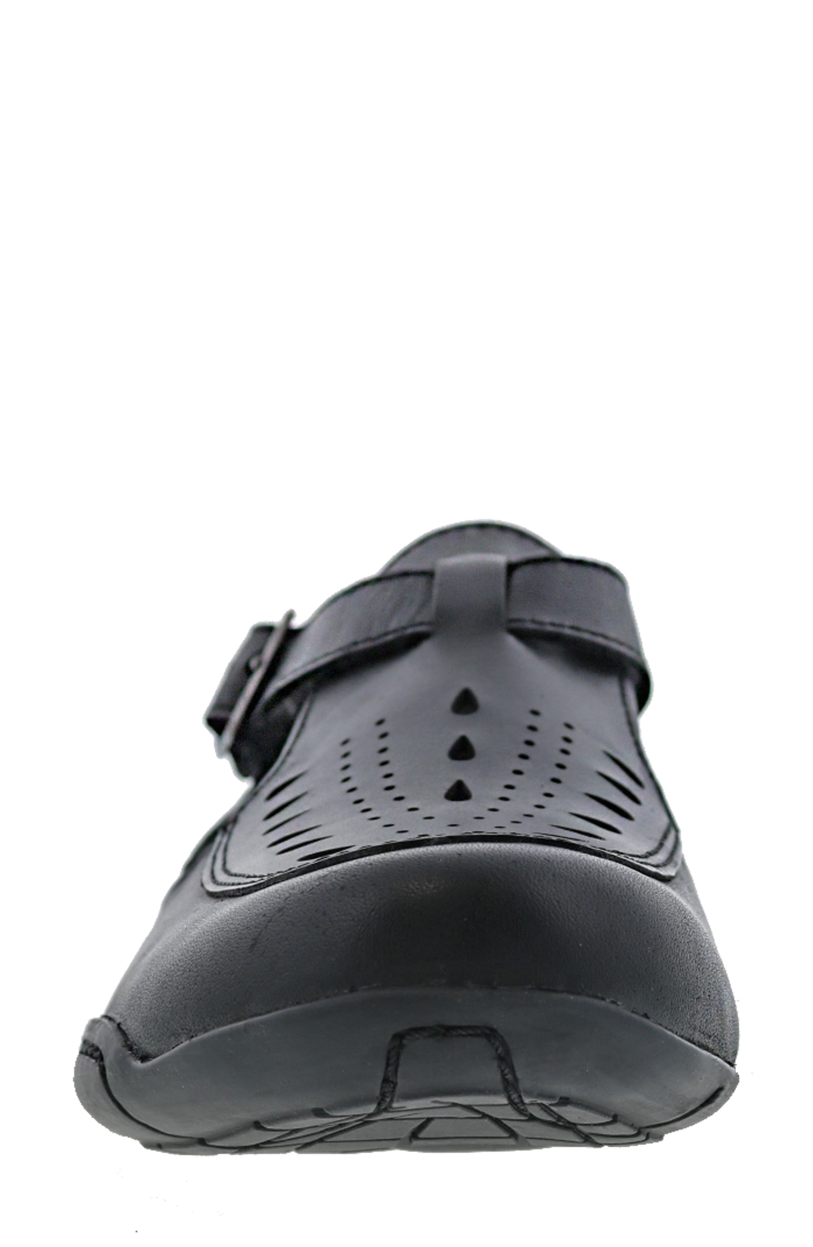 Ros Hommerson Cameo Flat, Alternate, color, Black Leather