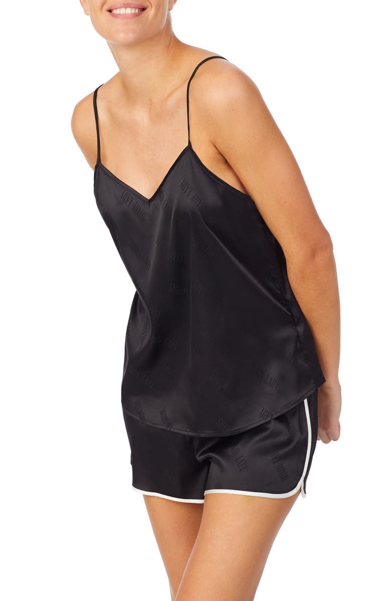 Shady Lady Sleeveless Short Pajamas, Alternate, color,