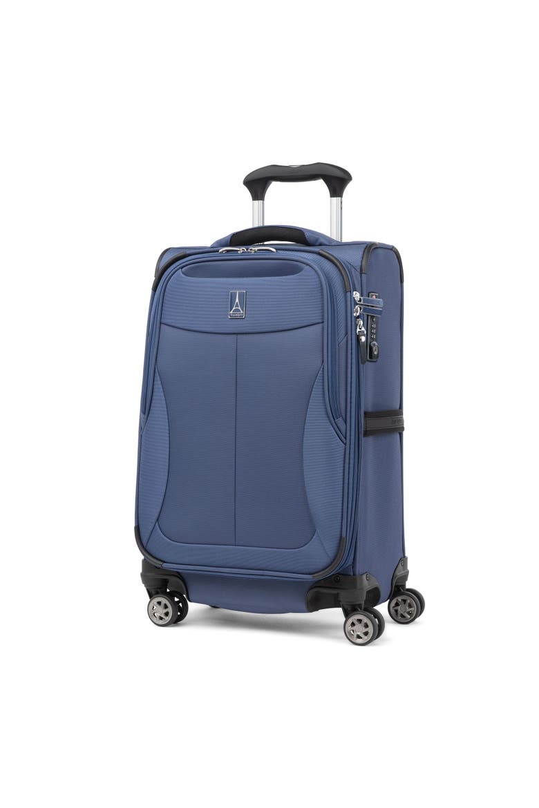 Walkabout 6 Compact Softside 20" Carry On Spinner Luggage, Main, color, Ocean Blue