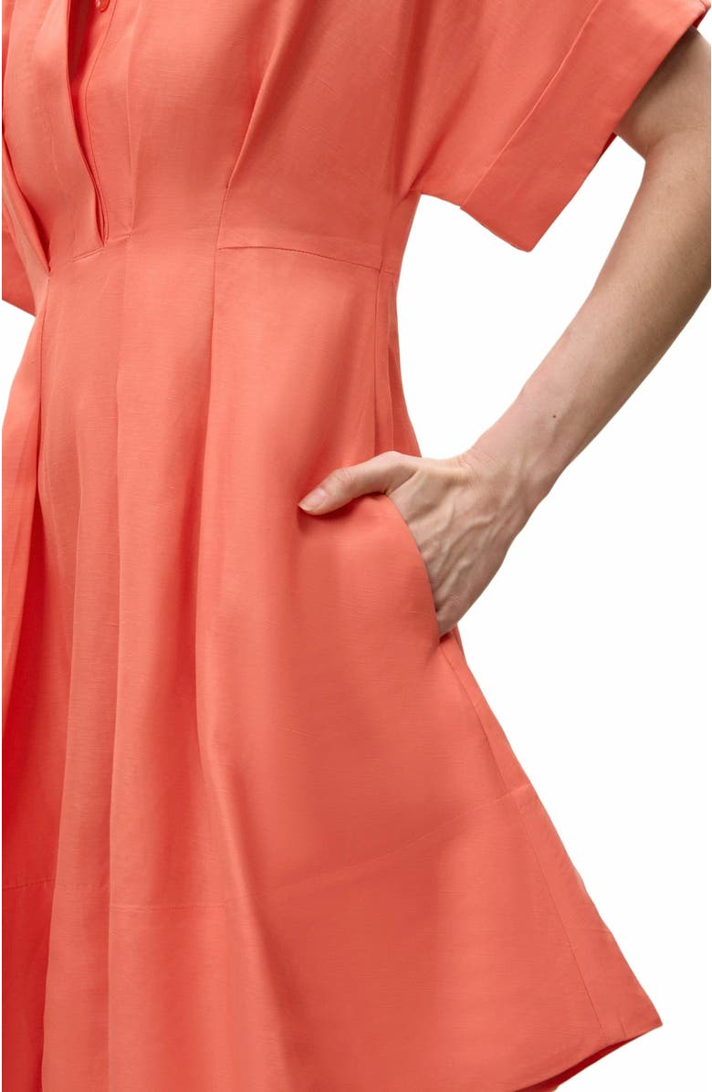 Rebecca Taylor Lena Shine Dress, Alternate, color, Coral