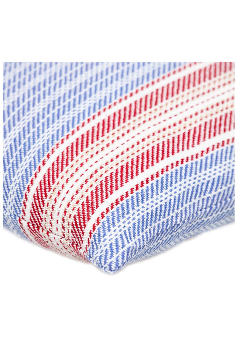 Striped Throw Pillow, Alternate, color, BLUE
