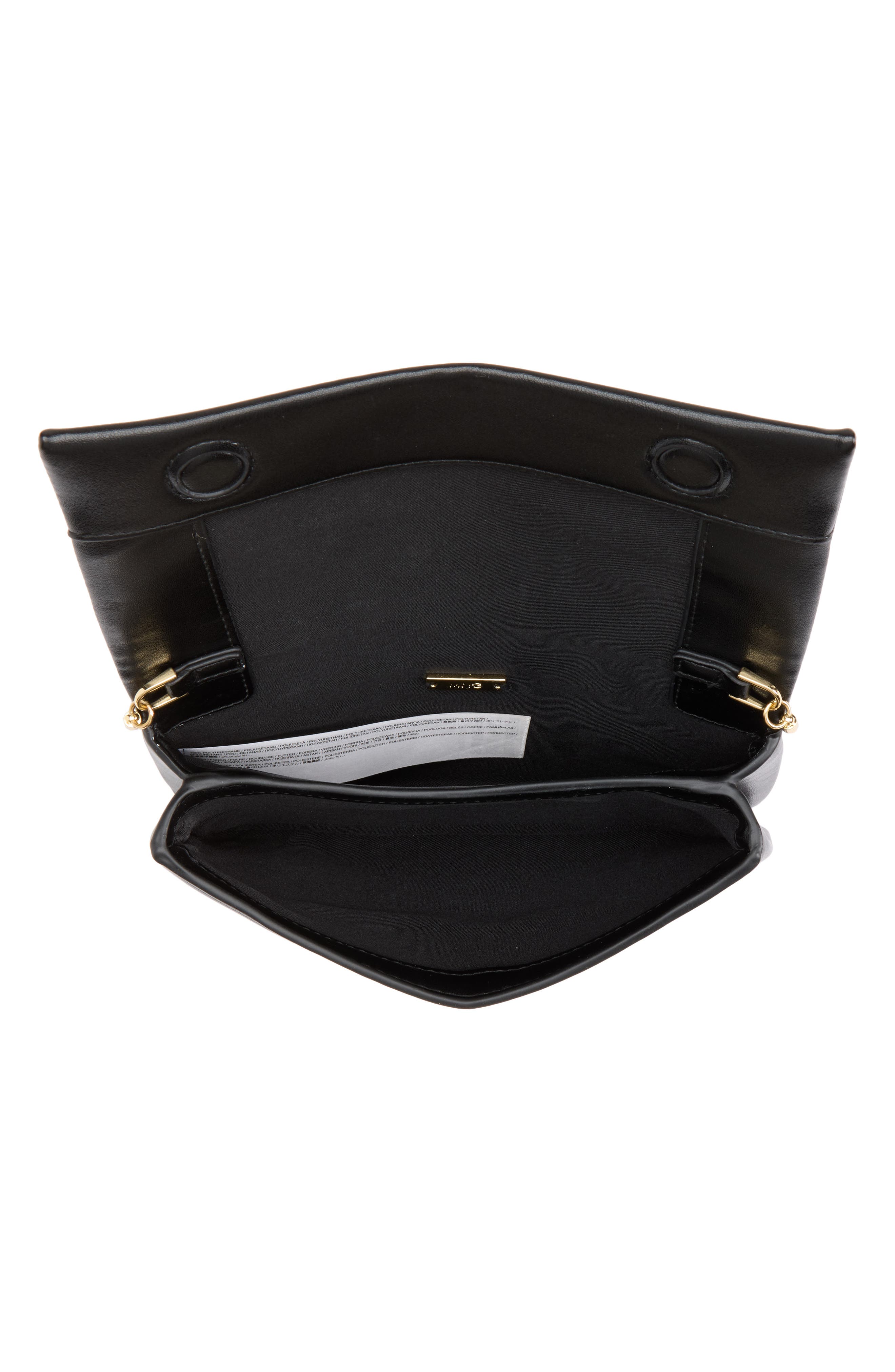 MANGO Small Faux Leather Crossbody Bag, Alternate, color, Black