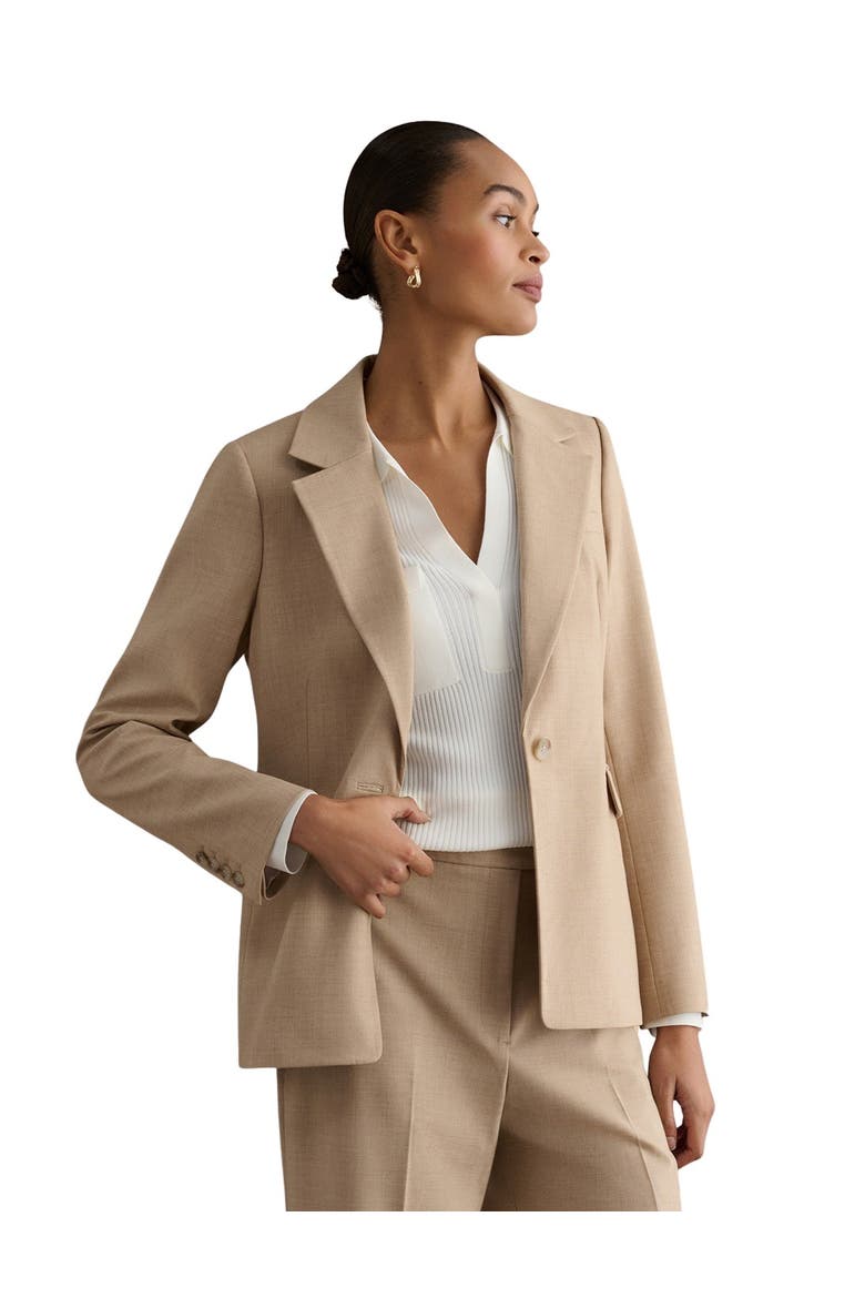 Ashleen Single-Breasted Blazer, Main, color, Neutral