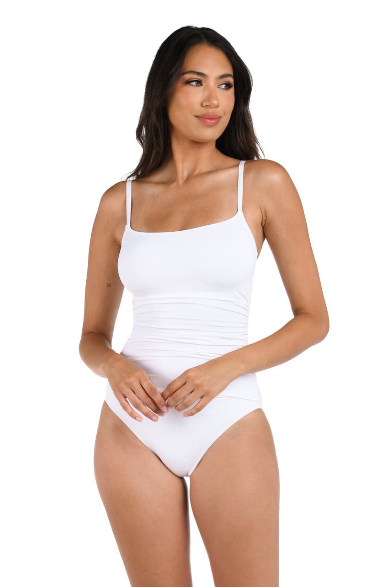 Island Goddess One-Piece Swimsuit, Alternate, color, WHITE