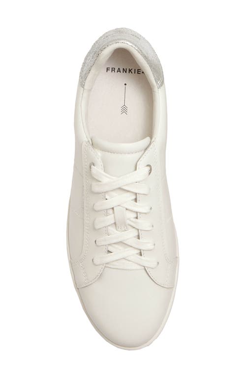 Frankie4 Jackie V Leather Sneaker In White/silver