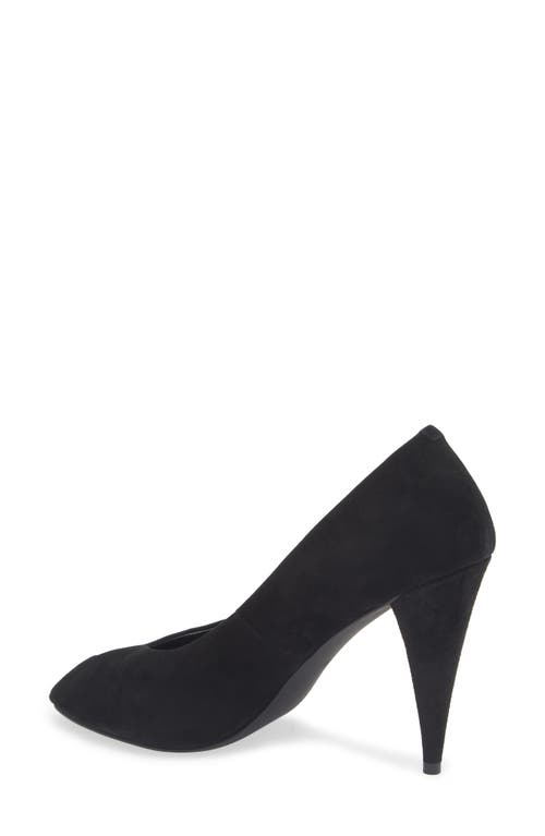 Jeffrey Campbell Sherille Peep Toe Pump In Black Suede
