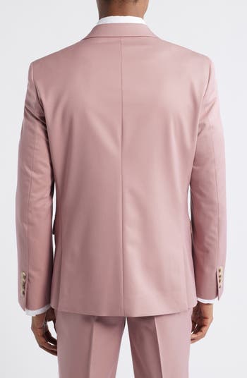 Slim Fit Sharkskin Blazer