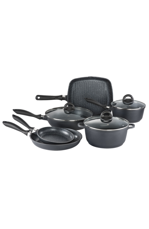 Cuisine::pro ® Stone Cookware Set 9pc In Black