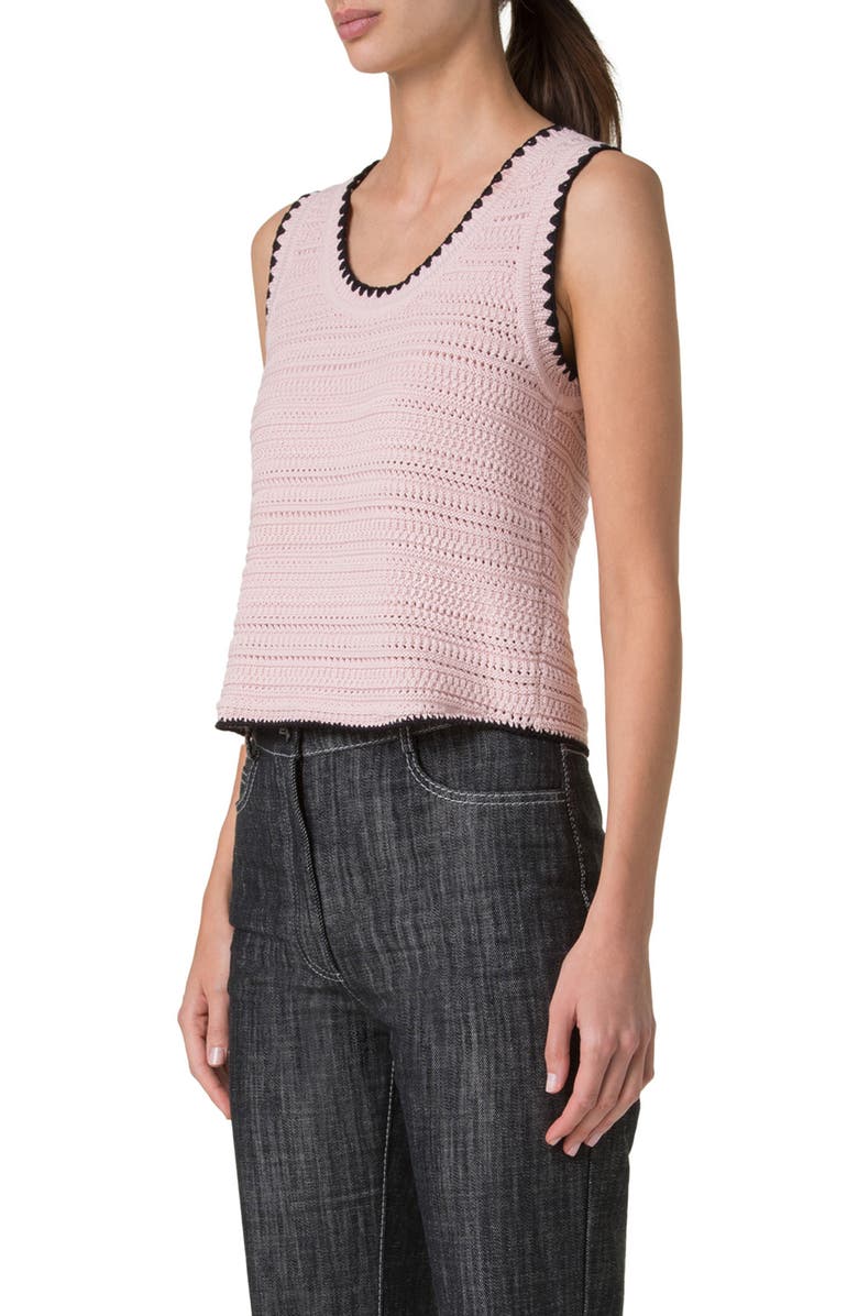 Akris punto Cotton Sweater Tank, Alternate, color, 