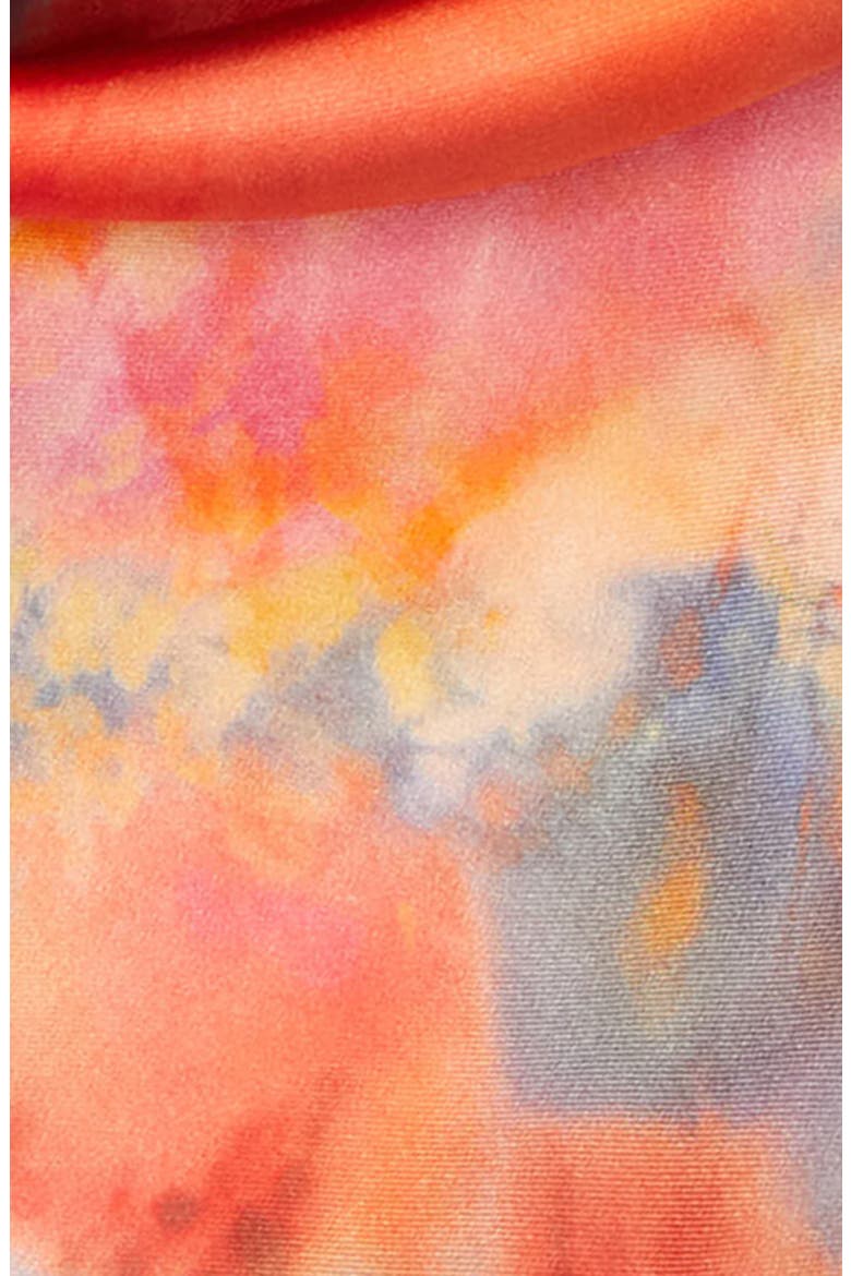 Tie Dye Silk Square Scarf, Alternate, color, RUBY TIE DYE