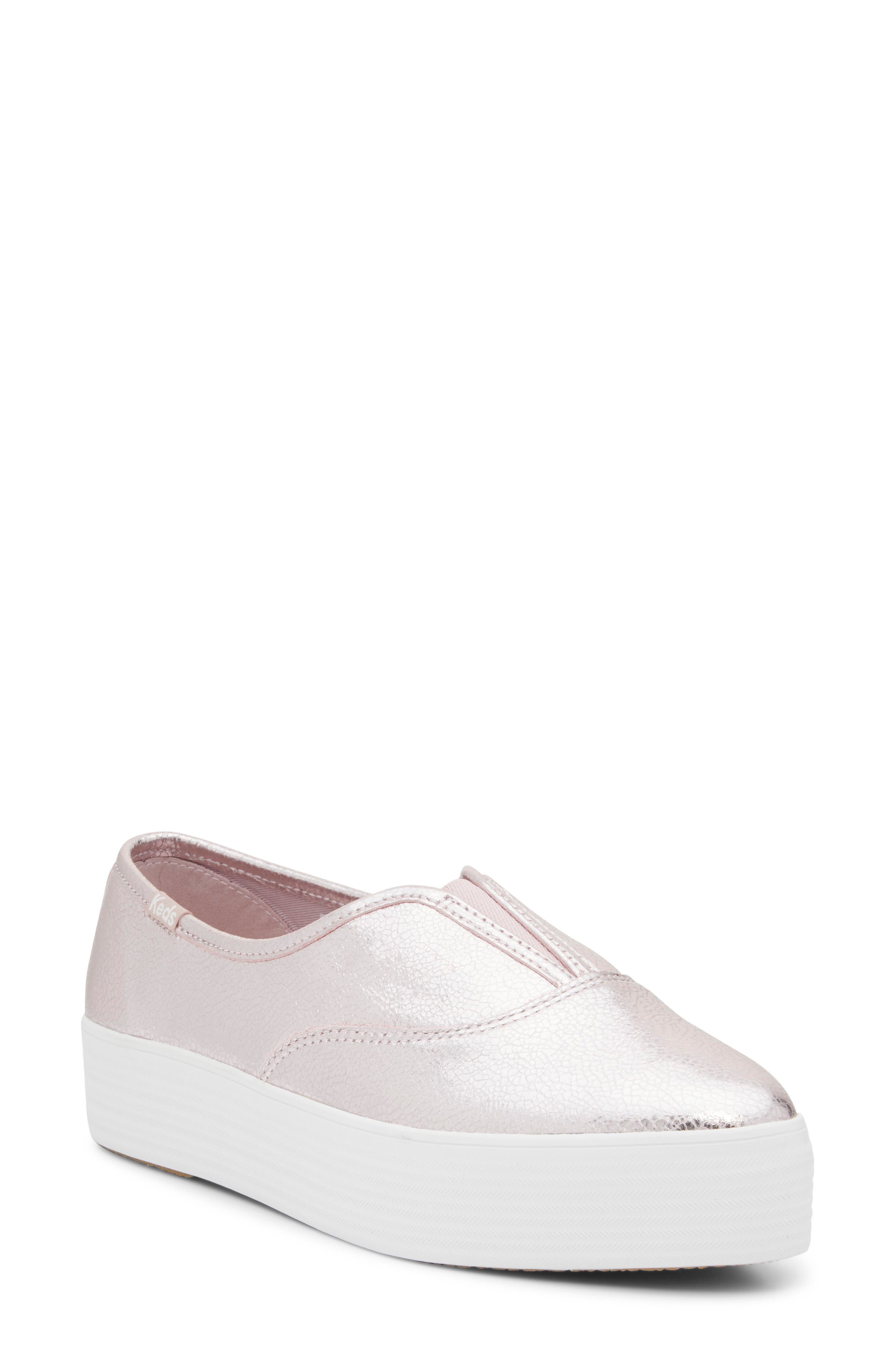 rose slip on sneakers