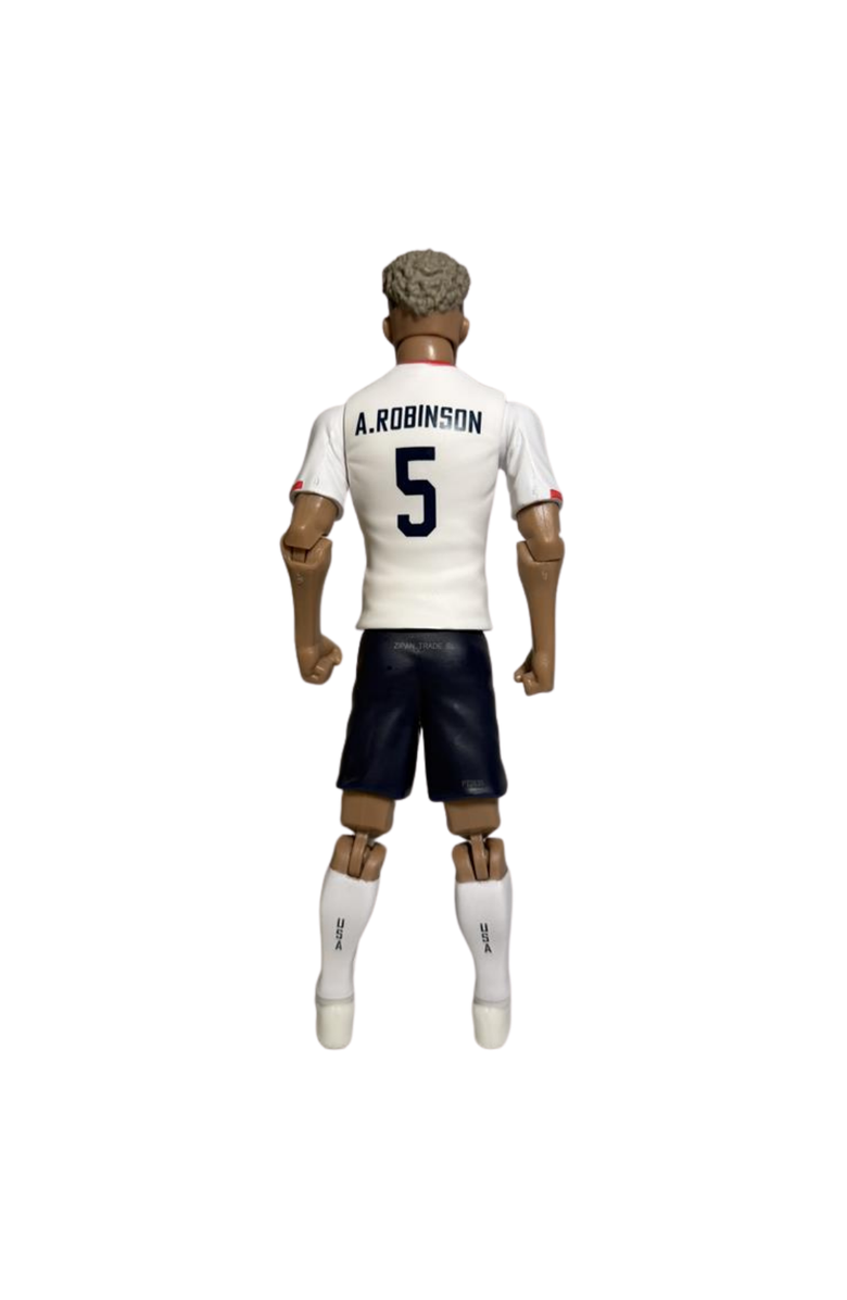 Banbo Toys SOCKERS USMNT Antonee Robinson 8" Collectible Soccer Action Figure, Alternate, color, White