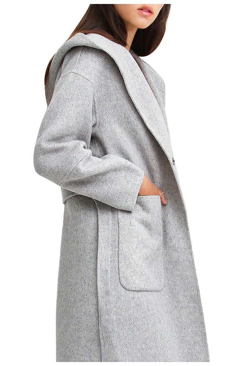 Belle & Bloom Walk This Way Wool Blend Oversized Coat, Alternate, color, Grey