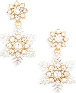 Leith Snowflake Drop Earrings