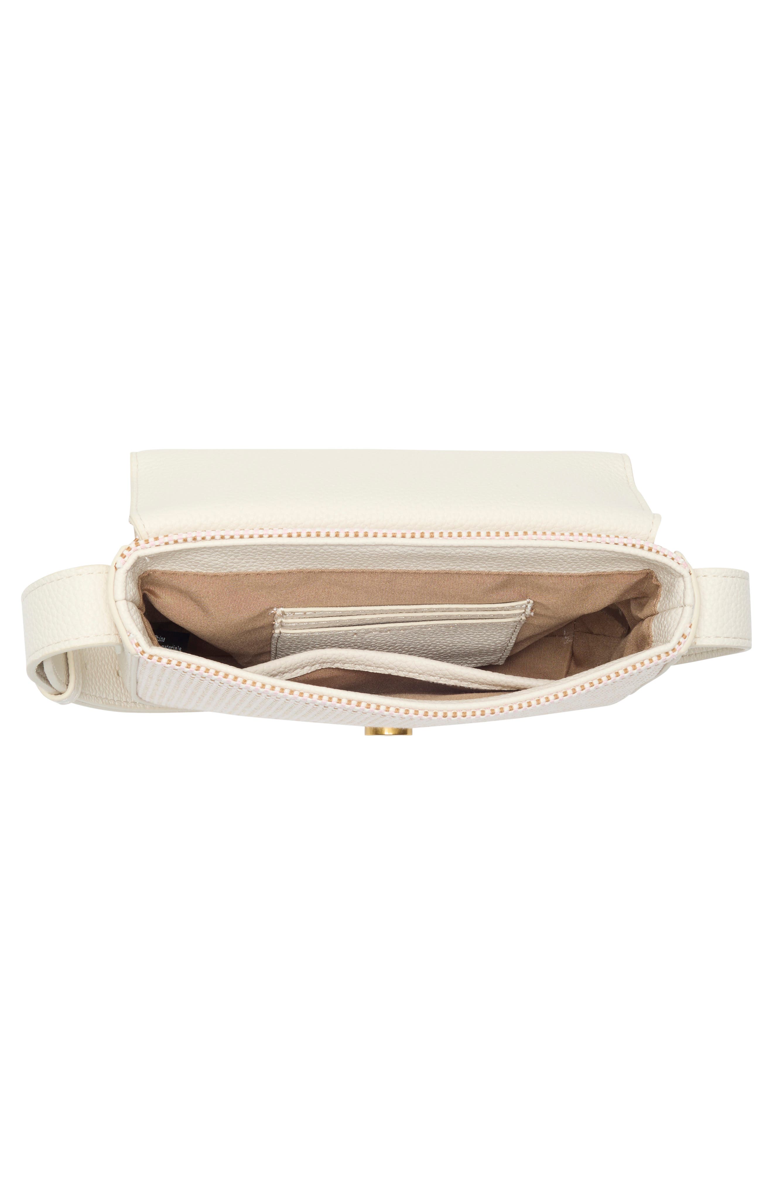 T Tahari Cameron Crossbody Bag, Alternate, color, Eggshell