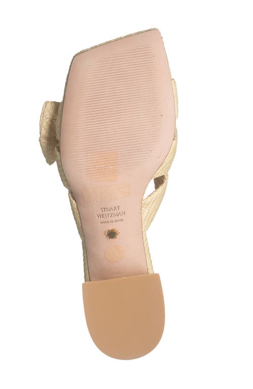 Stuart Weitzman Sofia 45 Slide Sandal In Wheat