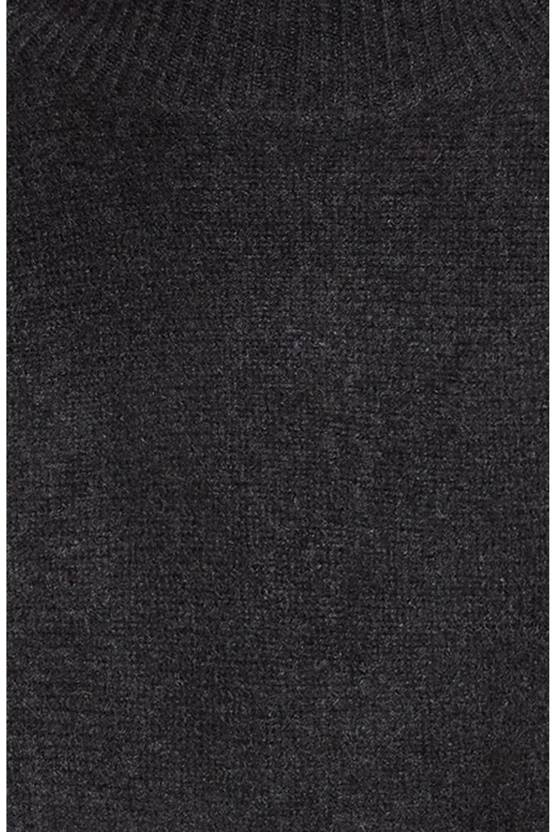 Marina Wool & Cashmere Turtleneck Shrug, Alternate, color, DARK GREY