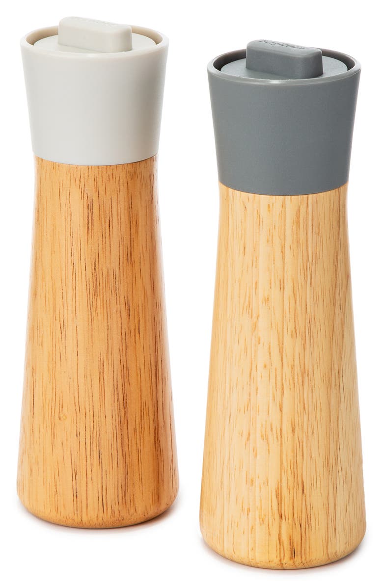 BergHOFF Leo Balance 2-Piece Rubberwood Spice Grinders, Main, color, Multicolor