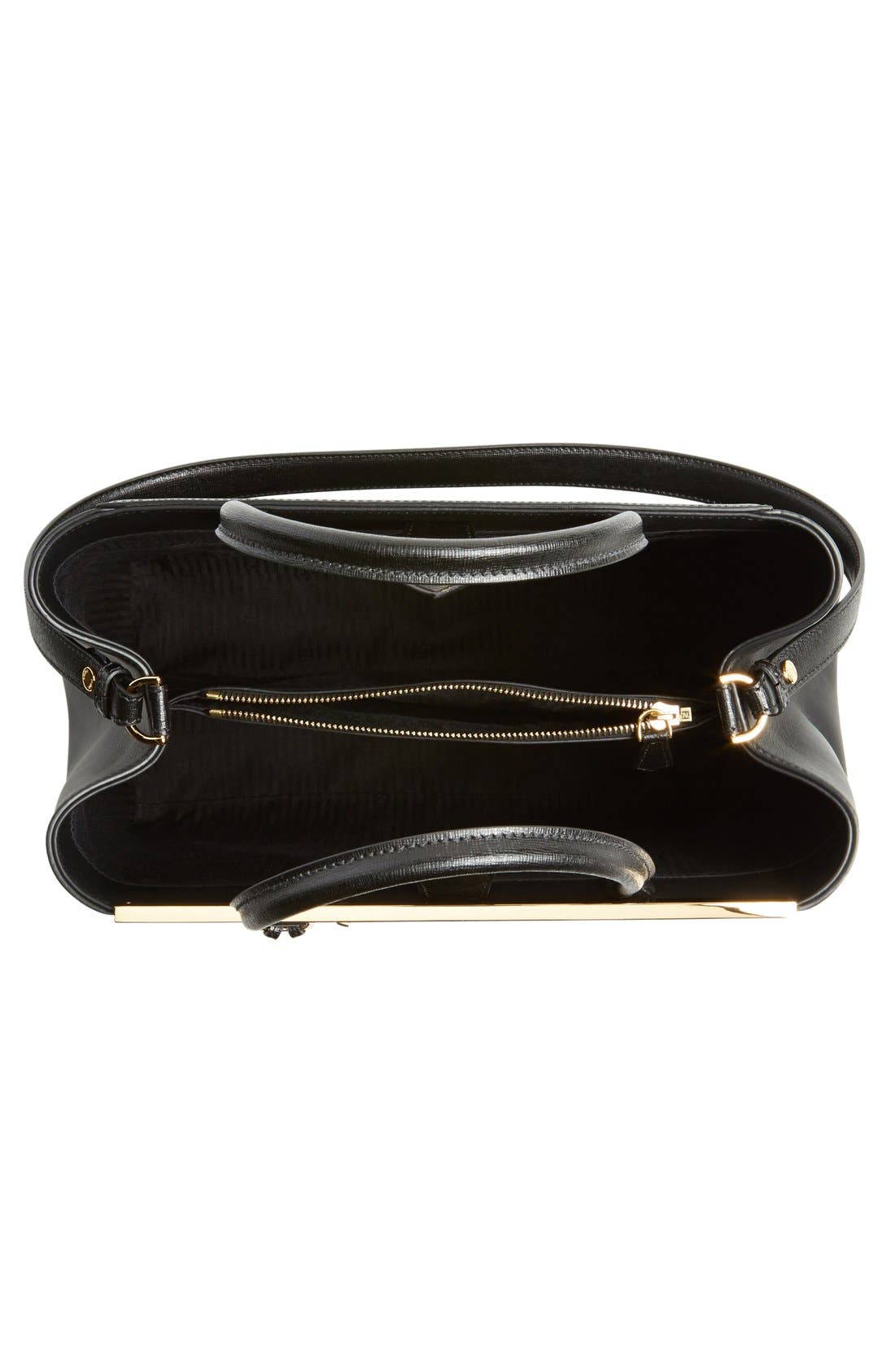 Fendi '2Jours Elite' Leather Shopper, Alternate, color, 