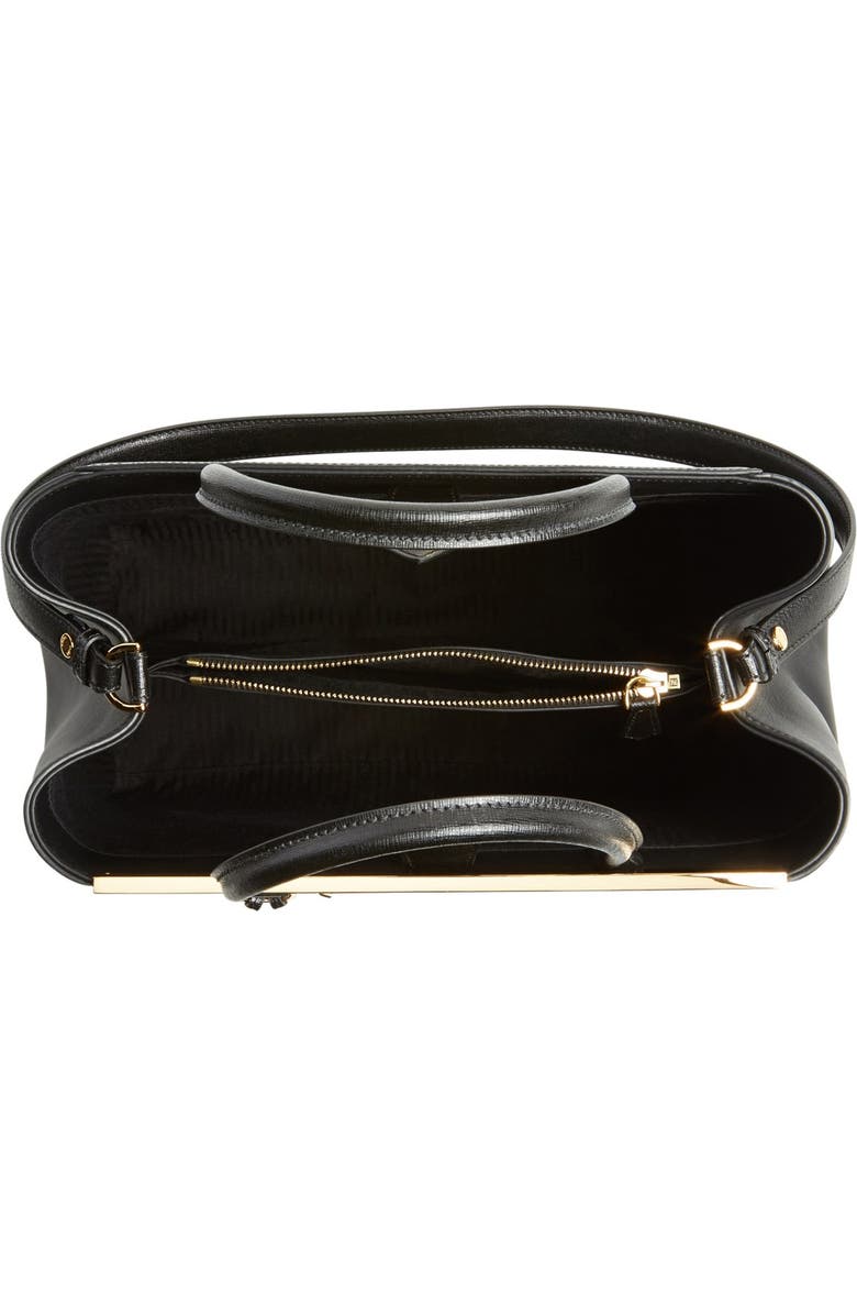 Fendi '2Jours Elite' Leather Shopper, Alternate, color,