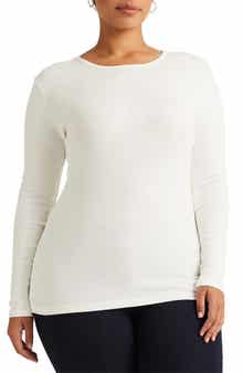Long Sleeve Stretch Cotton Tee
