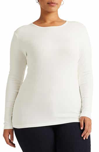 Long Sleeve Stretch Cotton Tee